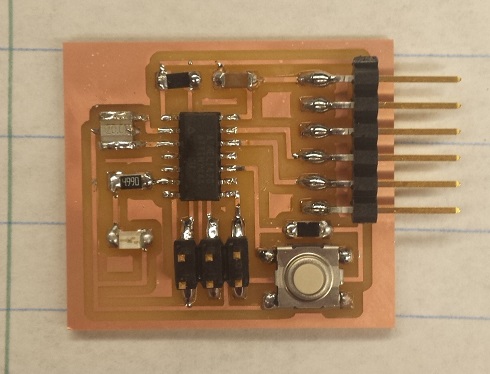 Switch with Resistor Finished Board